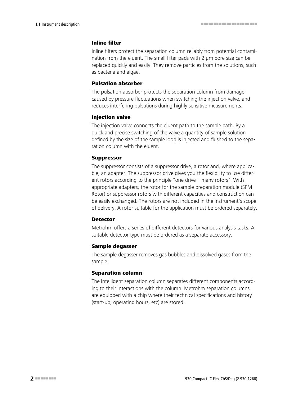 Metrohm 930 Compact IC Flex ChS/Deg User Manual | Page 10 / 107