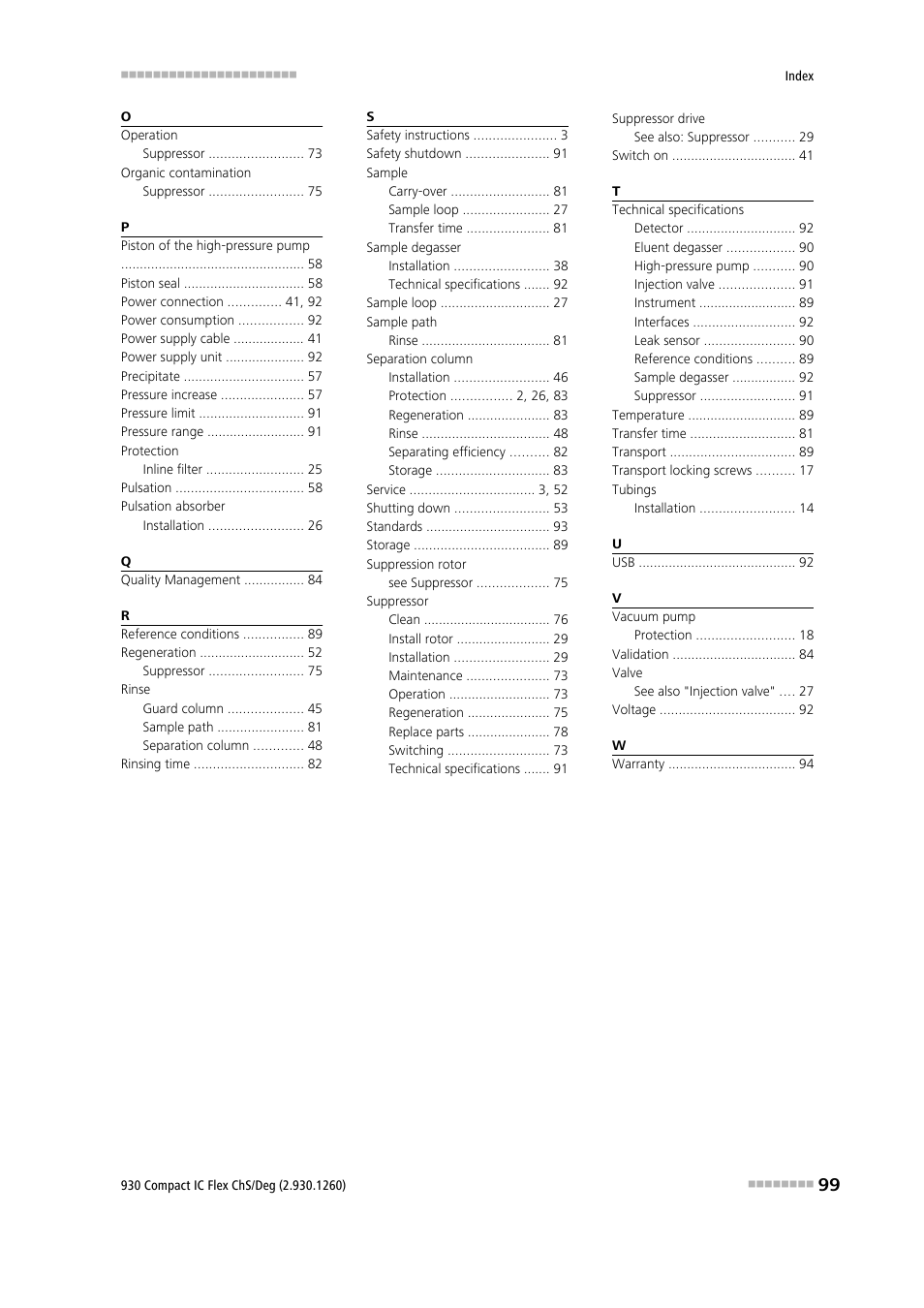 Metrohm 930 Compact IC Flex ChS/Deg User Manual | Page 107 / 107