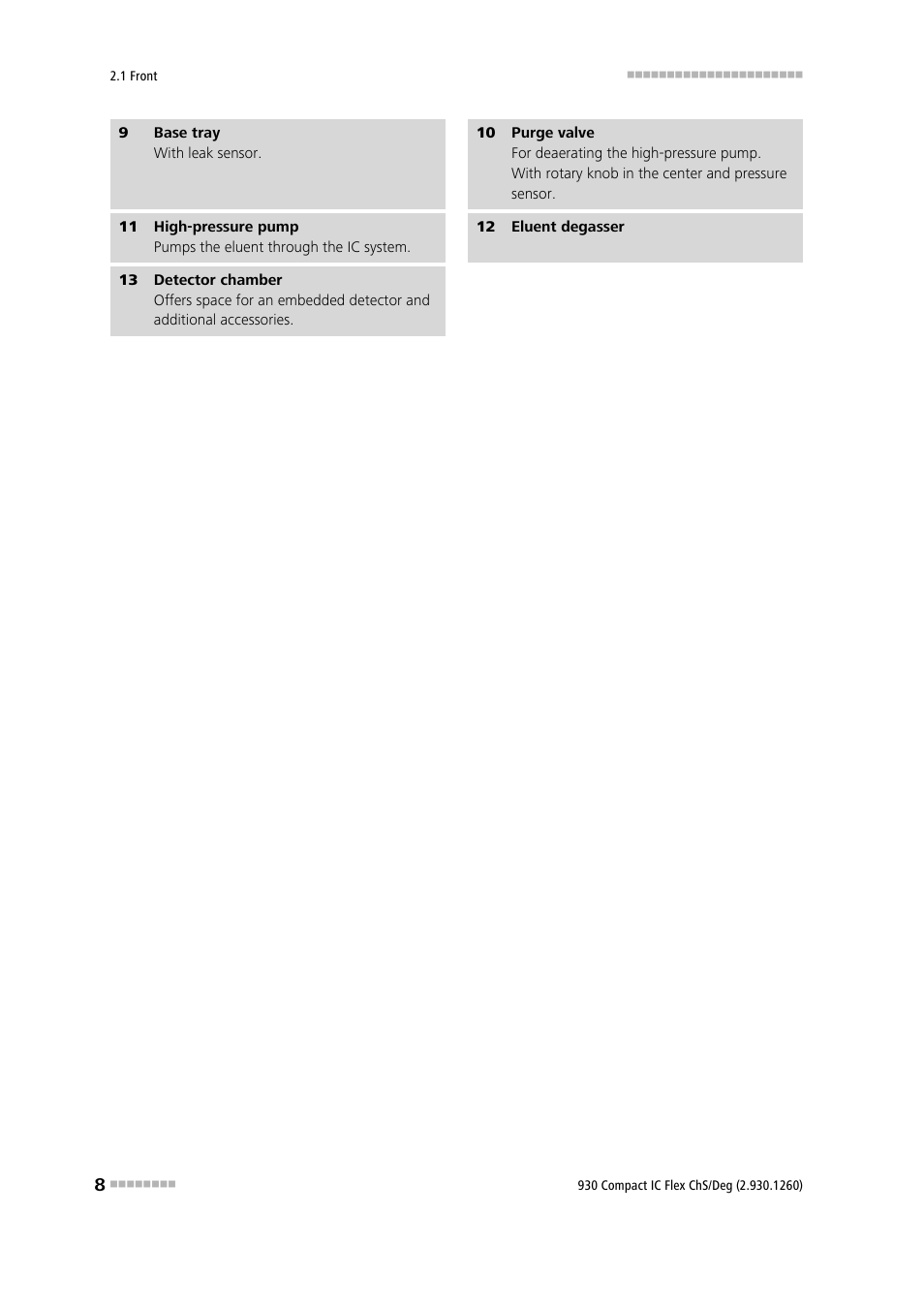 Metrohm 930 Compact IC Flex ChS/Deg User Manual | Page 16 / 107