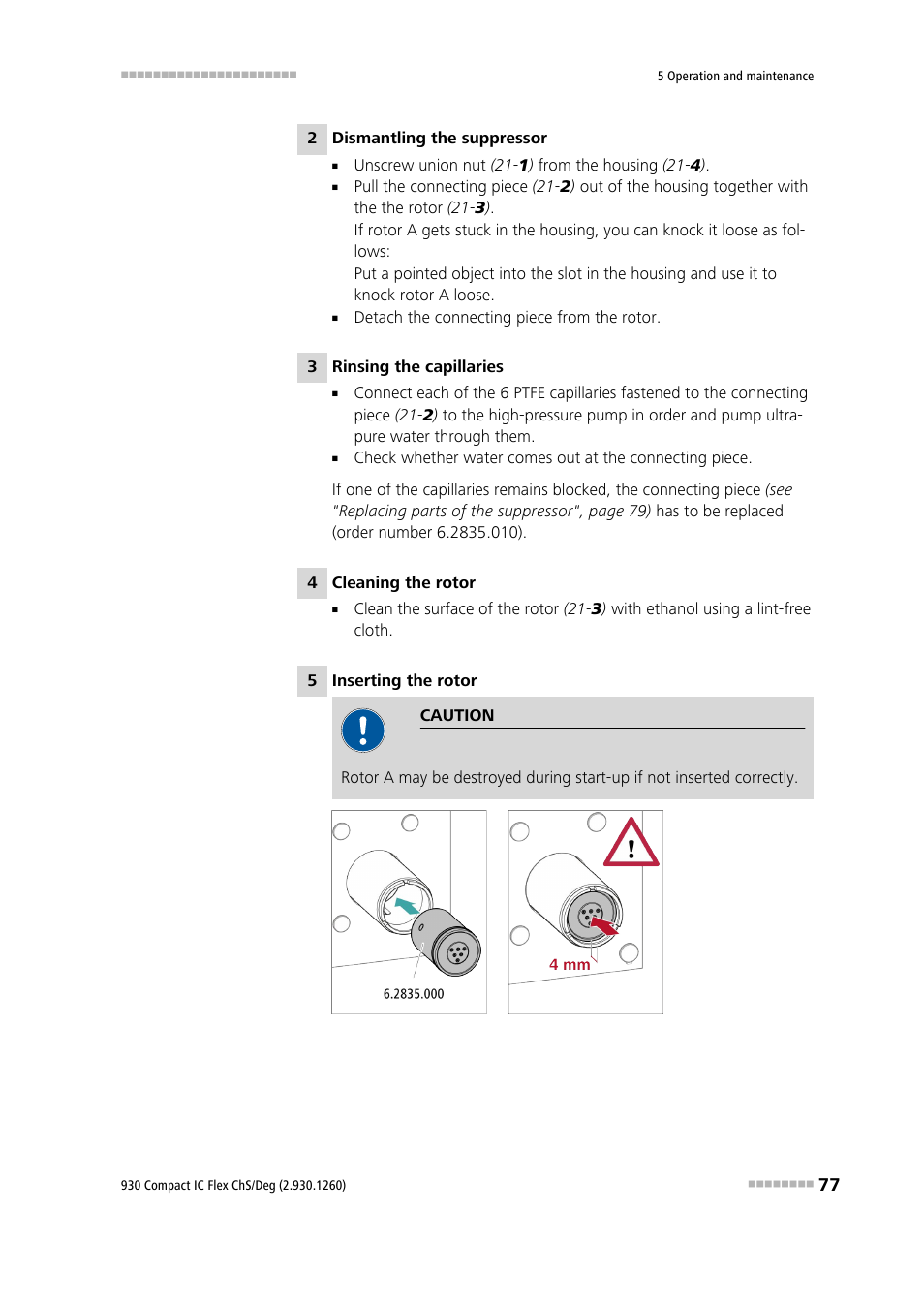 Metrohm 930 Compact IC Flex ChS/Deg User Manual | Page 85 / 107