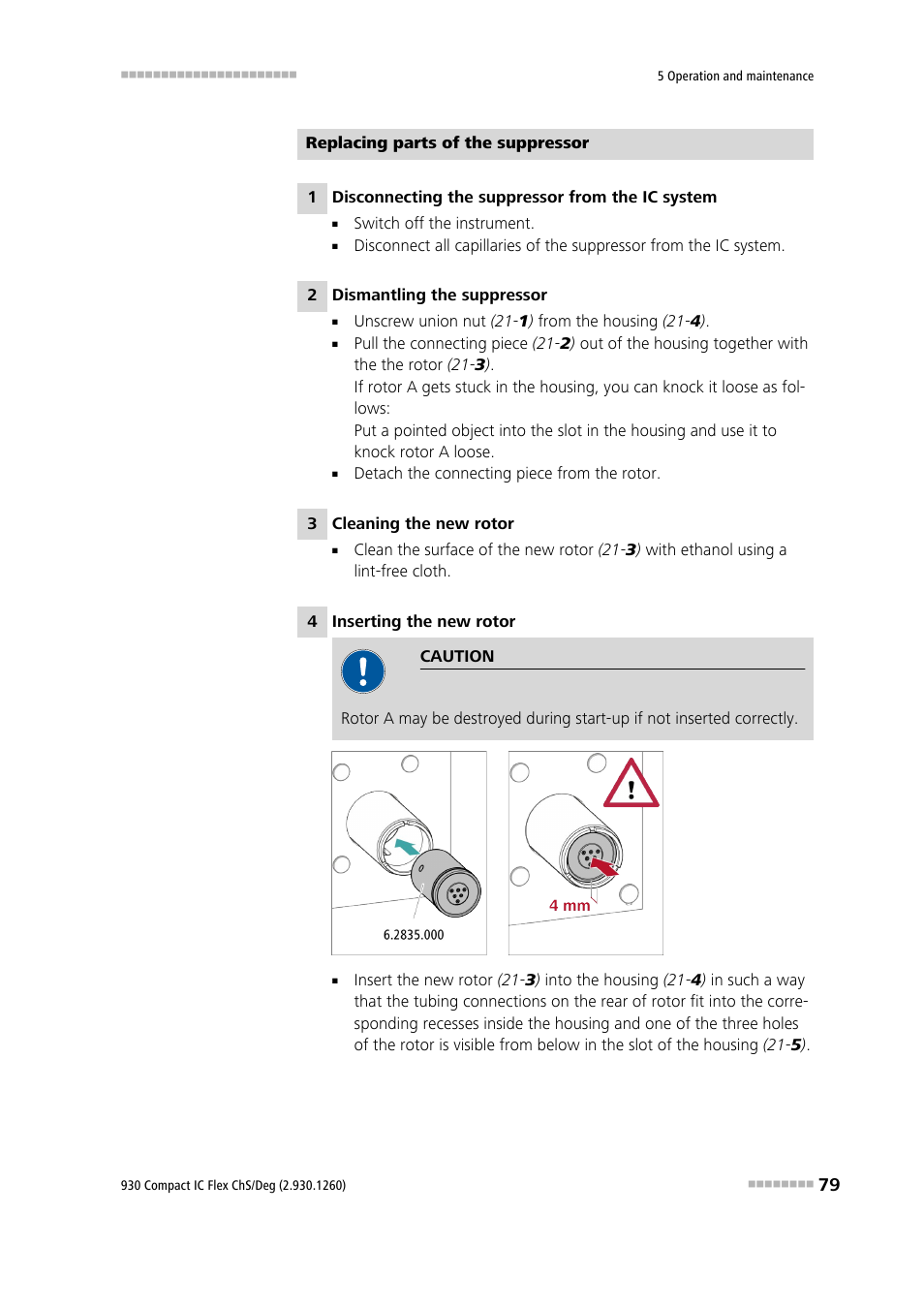 Metrohm 930 Compact IC Flex ChS/Deg User Manual | Page 87 / 107