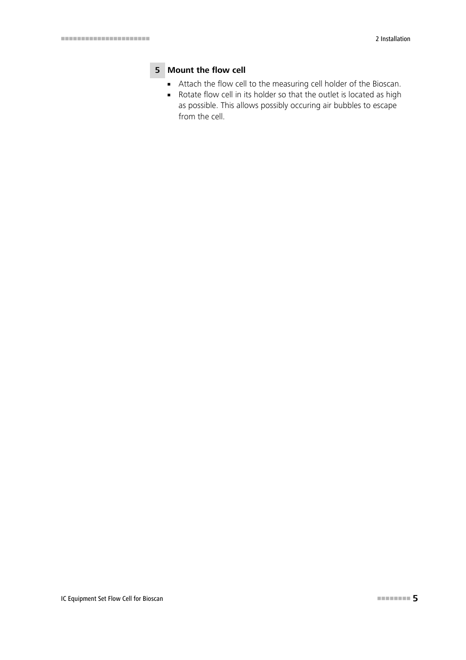Metrohm Flow Cell for Bioscan – 6.5331.0X0 User Manual | Page 11 / 21