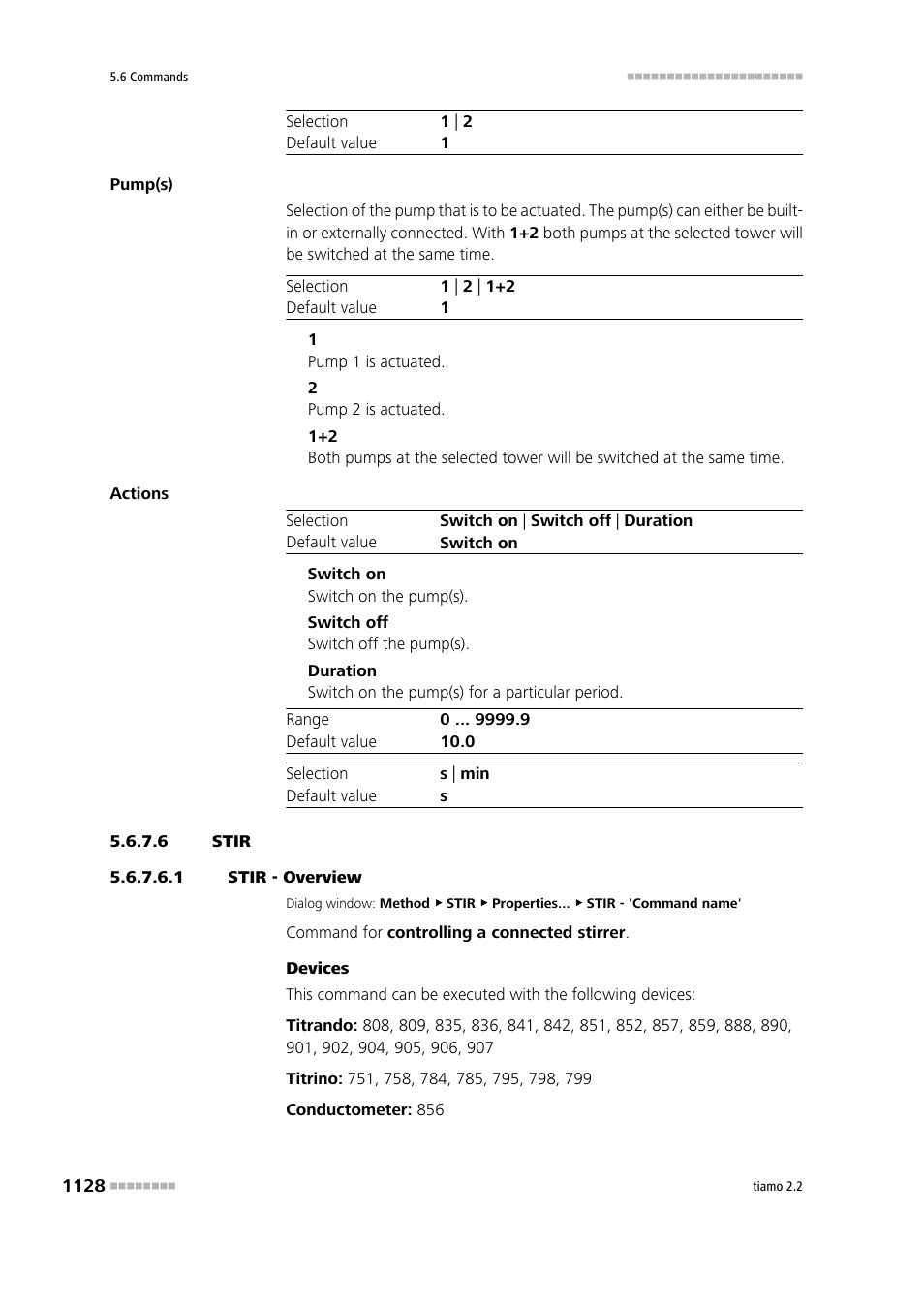 6 stir, 1 stir - overview, Stir | Metrohm tiamo 2.2 Manual User Manual | Page 1142 / 1574