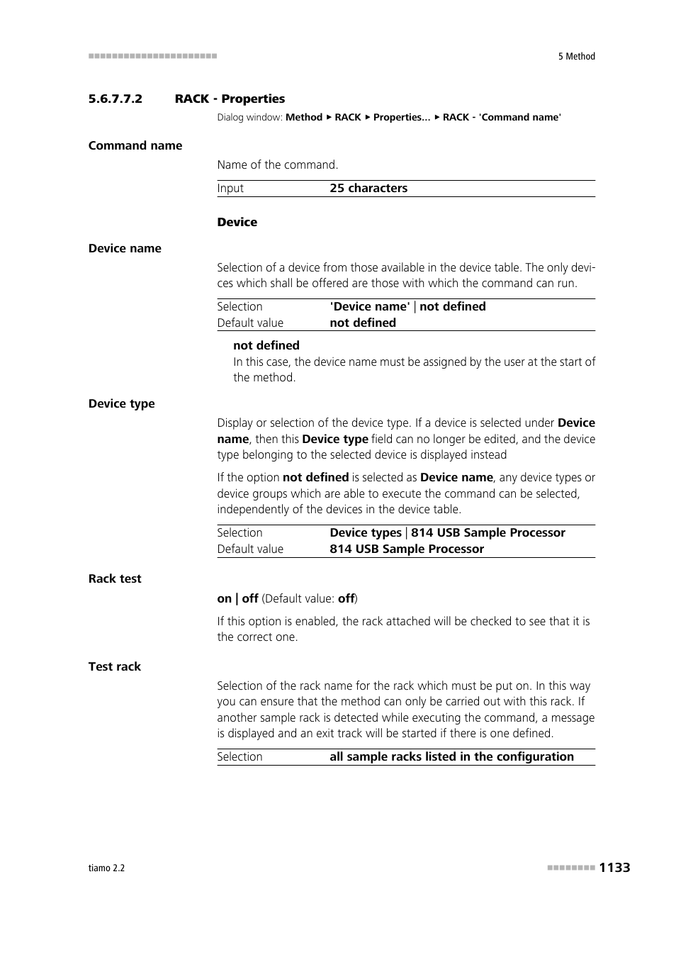 2 rack - properties | Metrohm tiamo 2.2 Manual User Manual | Page 1147 / 1574