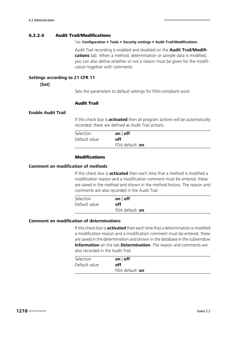 4 audit trail/modifications, Audit trail/changes | Metrohm tiamo 2.2 Manual User Manual | Page 1232 / 1574