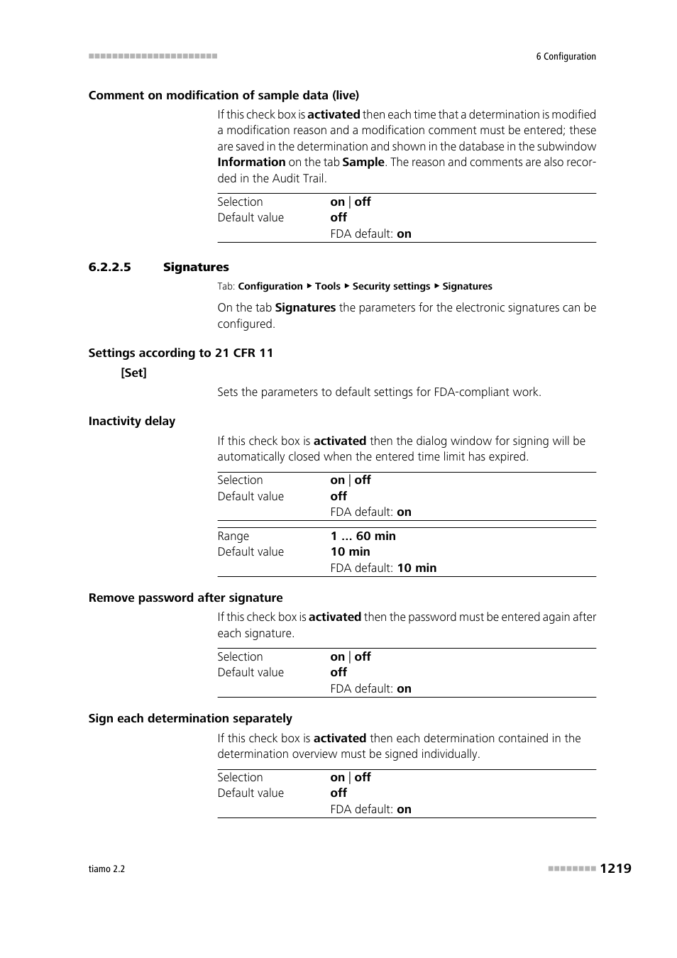 5 signatures, Electronic signature, Signatures | Metrohm tiamo 2.2 Manual User Manual | Page 1233 / 1574