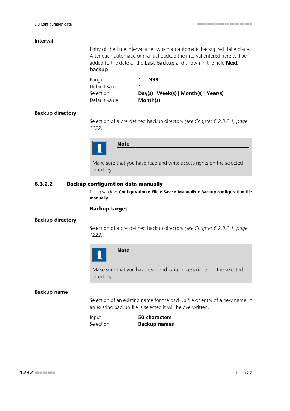 2 backup configuration data manually, Backup configuration data manually | Metrohm tiamo 2.2 Manual User Manual | Page 1246 / 1574