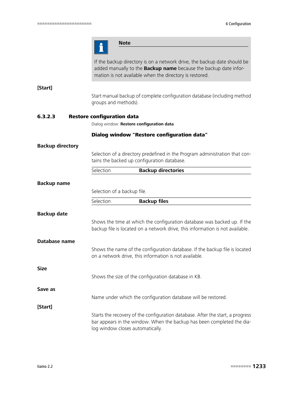 3 restore configuration data, Restore configuration data | Metrohm tiamo 2.2 Manual User Manual | Page 1247 / 1574