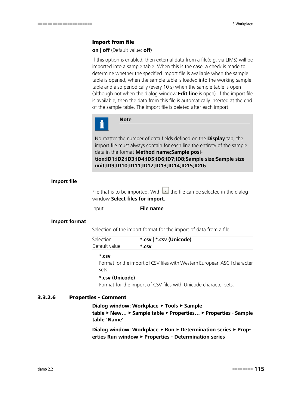 6 properties - comment, Properties - comment | Metrohm tiamo 2.2 Manual User Manual | Page 129 / 1574