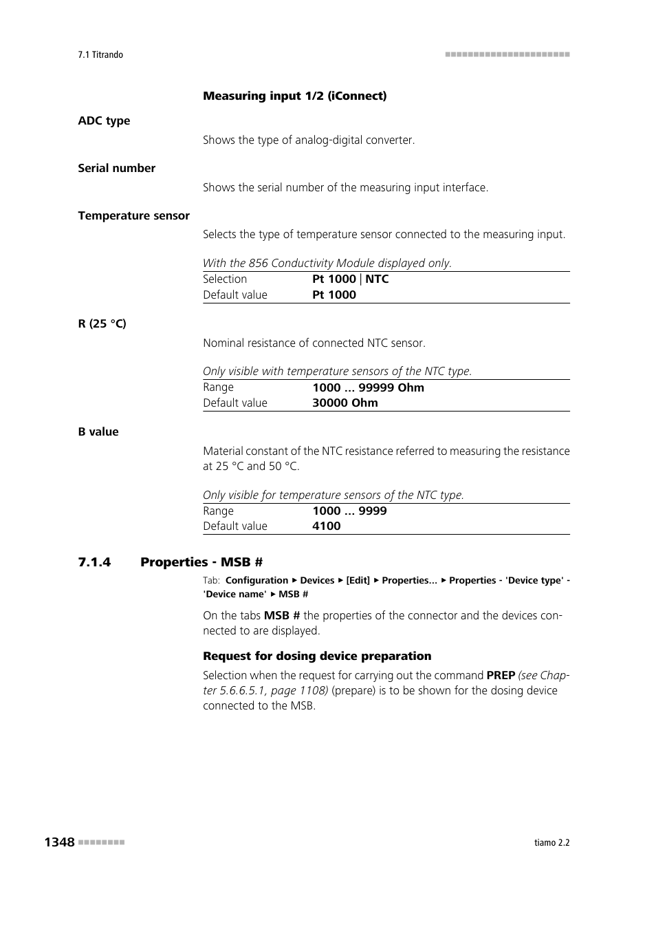 4 properties - msb, Properties - msb # 8, Properties - msb # 9 | Properties - msb # 5, Properties - msb # 0, Properties - msb # 1 | Metrohm tiamo 2.2 Manual User Manual | Page 1362 / 1574