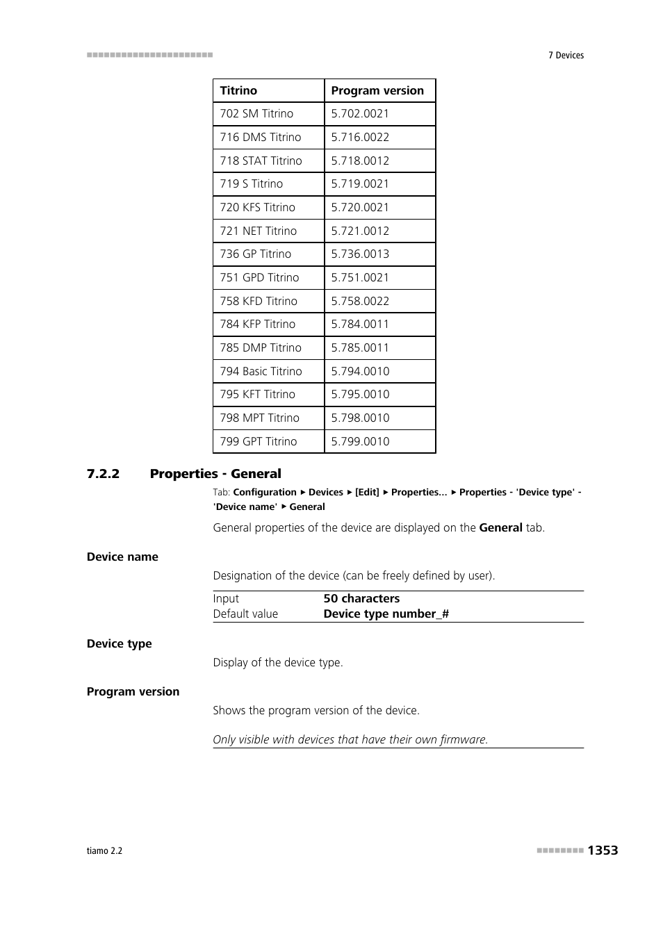 2 properties - general | Metrohm tiamo 2.2 Manual User Manual | Page 1367 / 1574