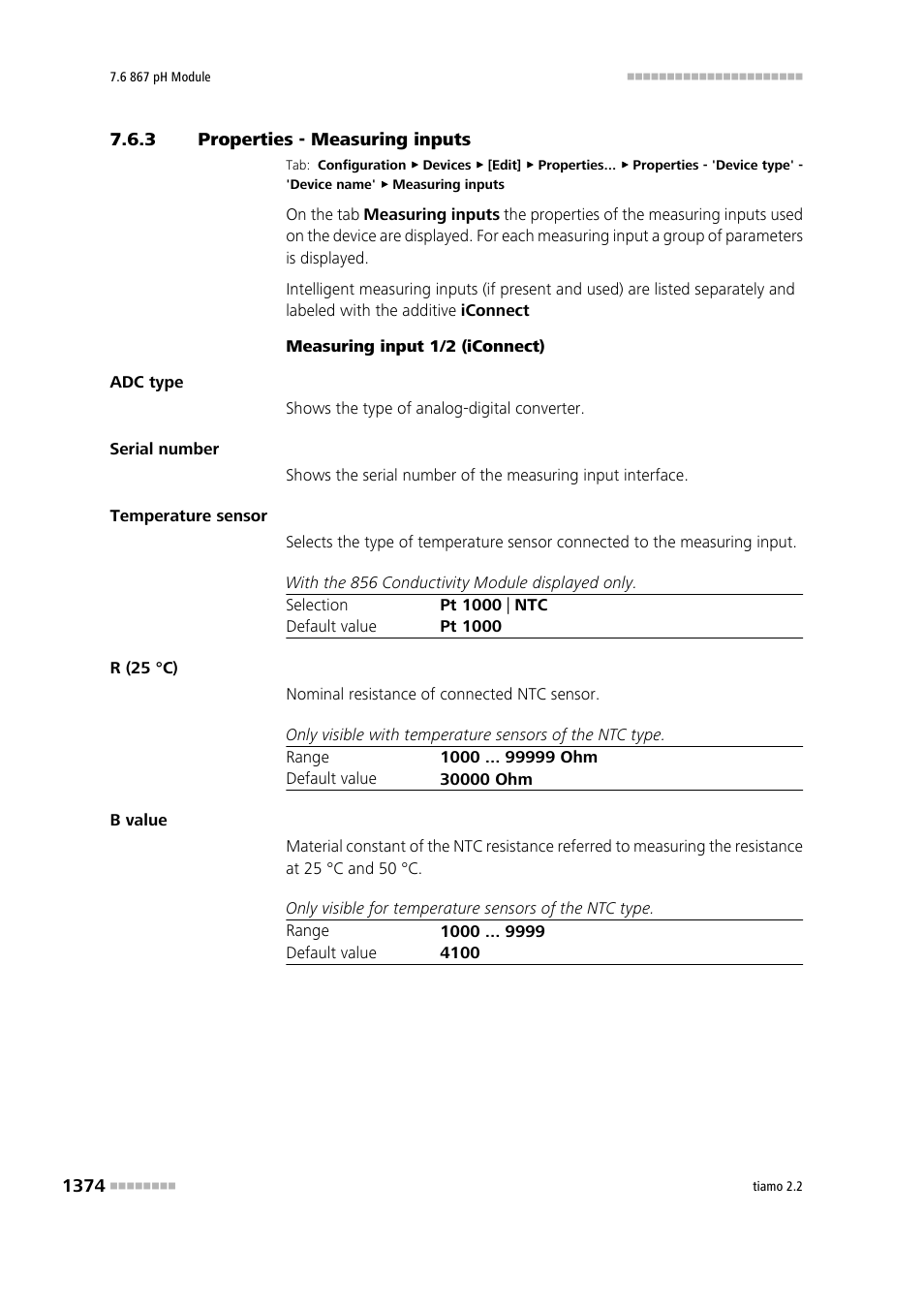 3 properties - measuring inputs | Metrohm tiamo 2.2 Manual User Manual | Page 1388 / 1574