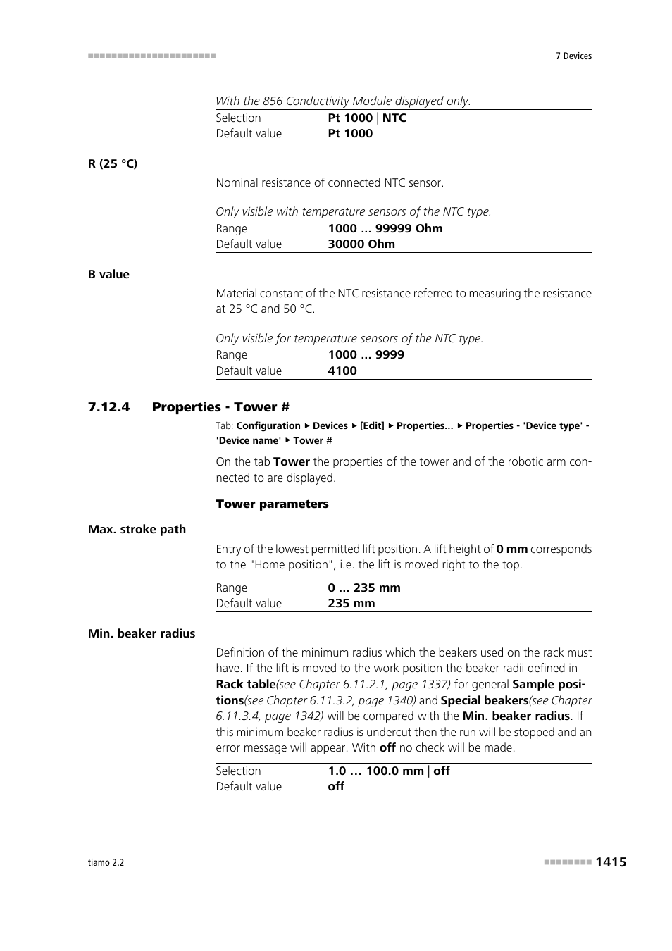 4 properties - tower | Metrohm tiamo 2.2 Manual User Manual | Page 1429 / 1574