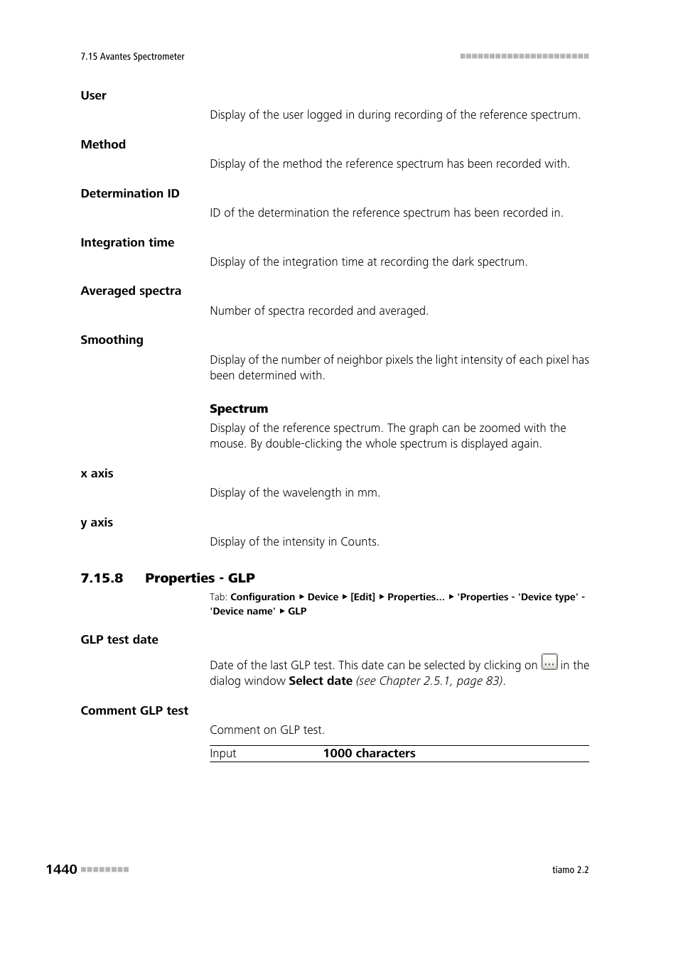 8 properties - glp | Metrohm tiamo 2.2 Manual User Manual | Page 1454 / 1574