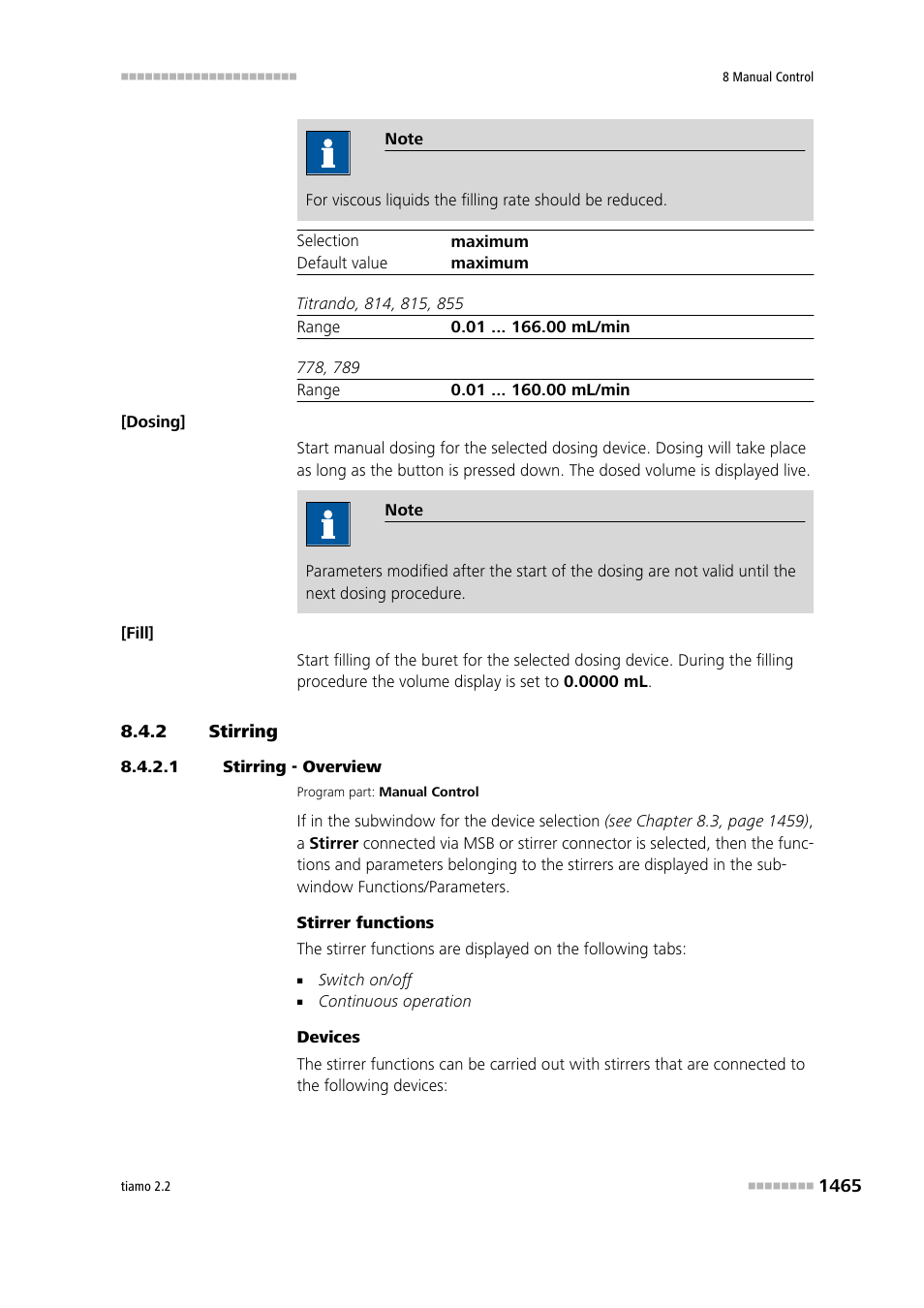 2 stirring, 1 stirring - overview, Stirring 5 | Metrohm tiamo 2.2 Manual User Manual | Page 1479 / 1574