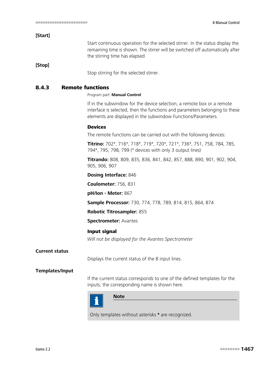 3 remote functions, Remote functions 7 | Metrohm tiamo 2.2 Manual User Manual | Page 1481 / 1574