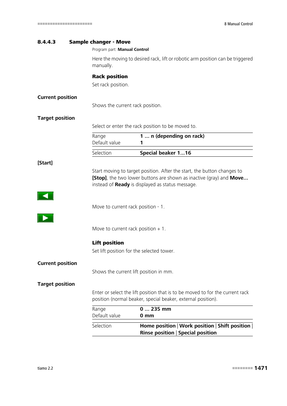 3 sample changer - move, Move | Metrohm tiamo 2.2 Manual User Manual | Page 1485 / 1574