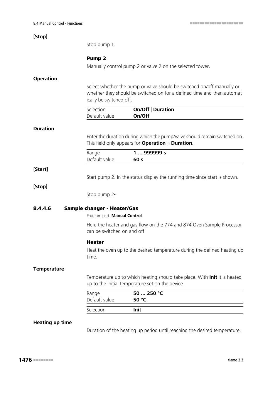 6 sample changer - heater/gas, Heater/gas | Metrohm tiamo 2.2 Manual User Manual | Page 1490 / 1574