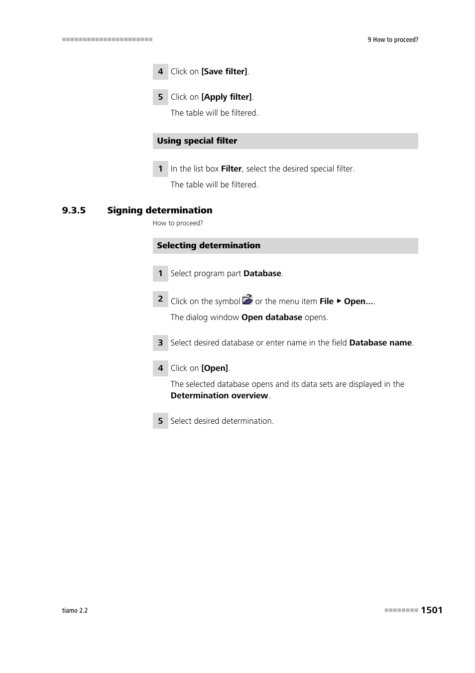 5 signing determination, Signing determination 1 | Metrohm tiamo 2.2 Manual User Manual | Page 1515 / 1574