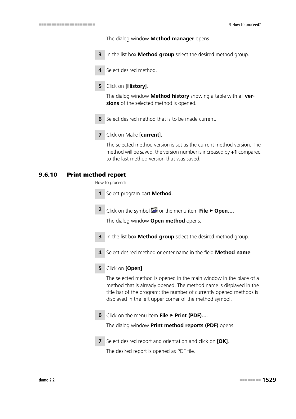 10 print method report, Print method report 9 | Metrohm tiamo 2.2 Manual User Manual | Page 1543 / 1574