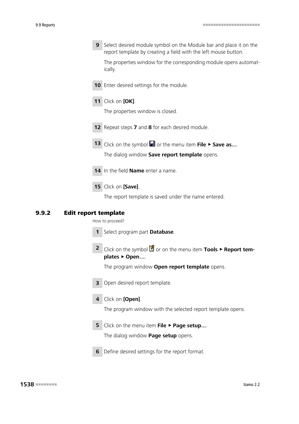 2 edit report template, Edit report template 8 | Metrohm tiamo 2.2 Manual User Manual | Page 1552 / 1574