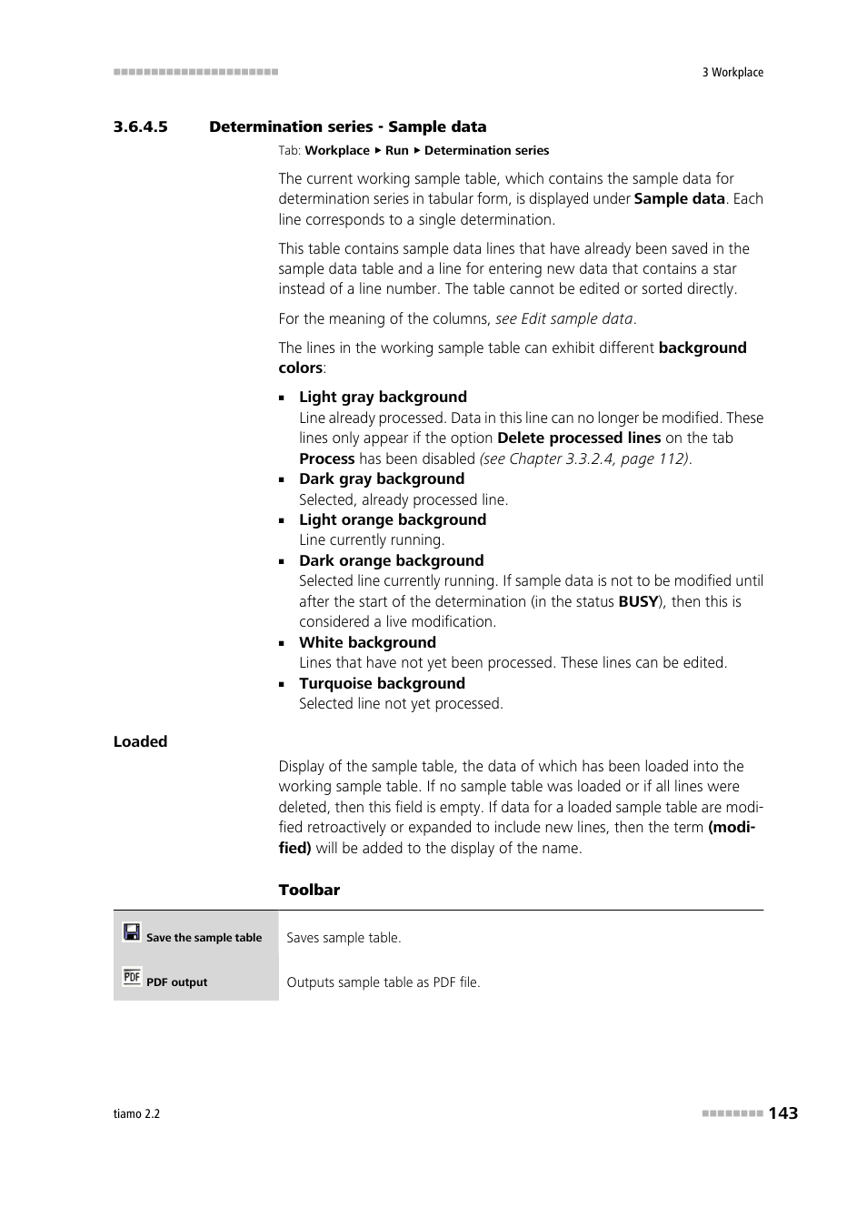 5 determination series - sample data, Edit sample table | Metrohm tiamo 2.2 Manual User Manual | Page 157 / 1574