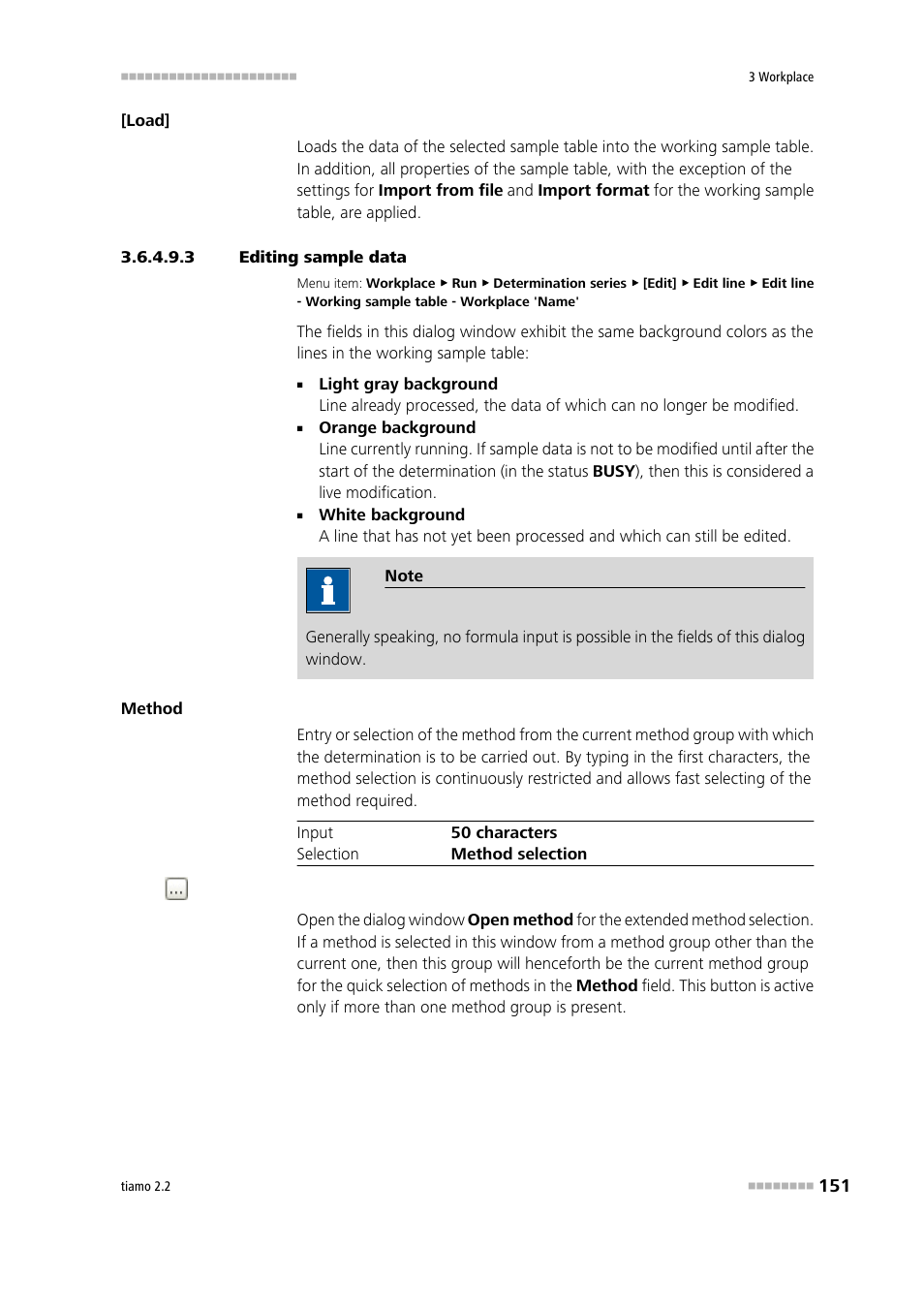 3 editing sample data, Enter sample data, Modify sample data live | Metrohm tiamo 2.2 Manual User Manual | Page 165 / 1574