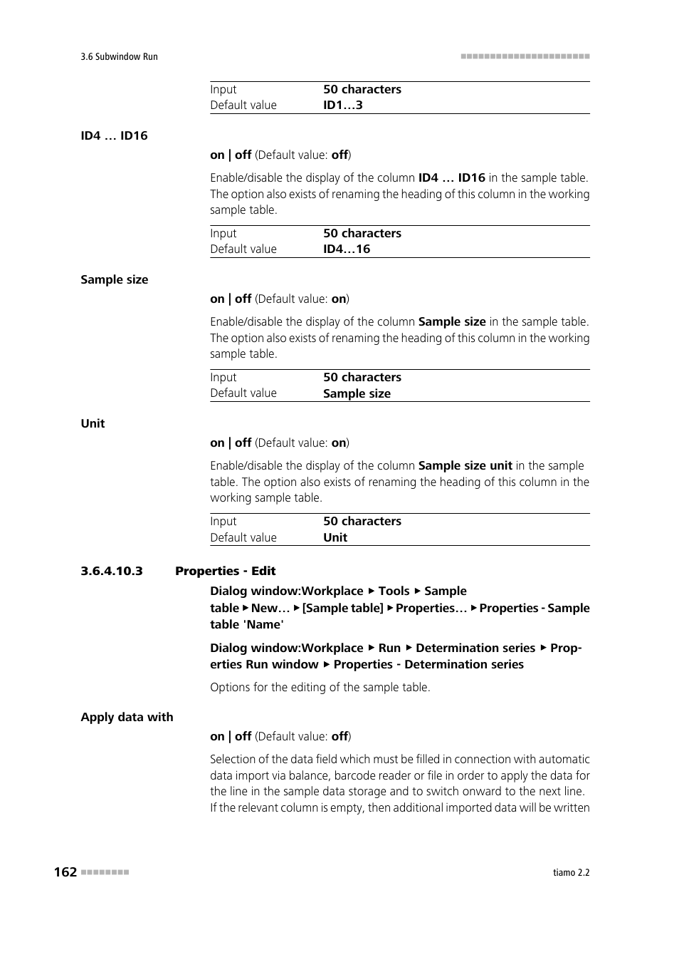 3 properties - edit | Metrohm tiamo 2.2 Manual User Manual | Page 176 / 1574