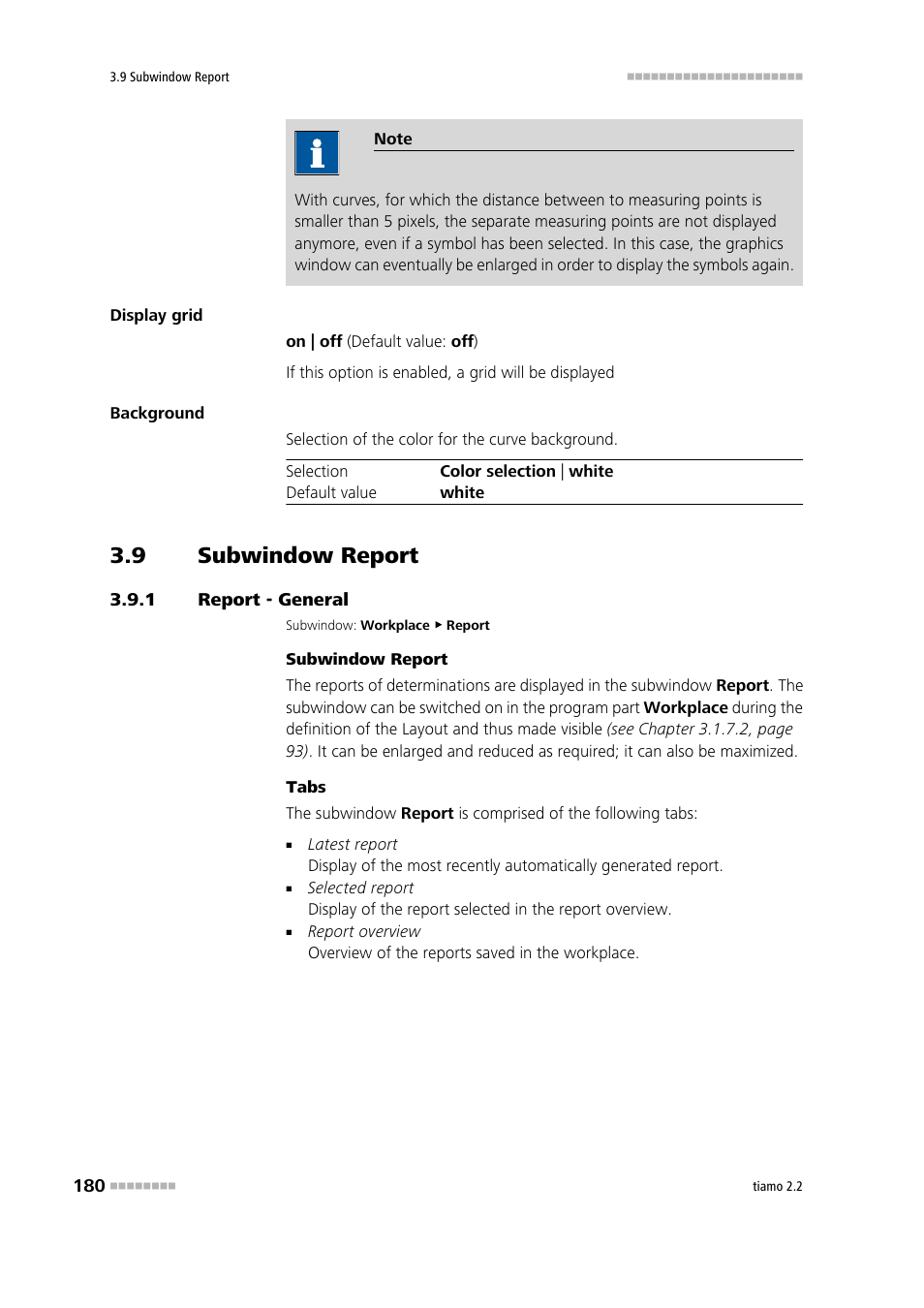 9 subwindow report, 1 report - general, Subwindow report | Report - general, Report | Metrohm tiamo 2.2 Manual User Manual | Page 194 / 1574