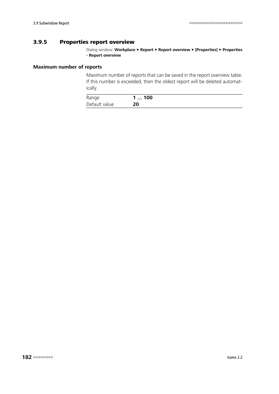 5 properties report overview, Properties report overview | Metrohm tiamo 2.2 Manual User Manual | Page 196 / 1574