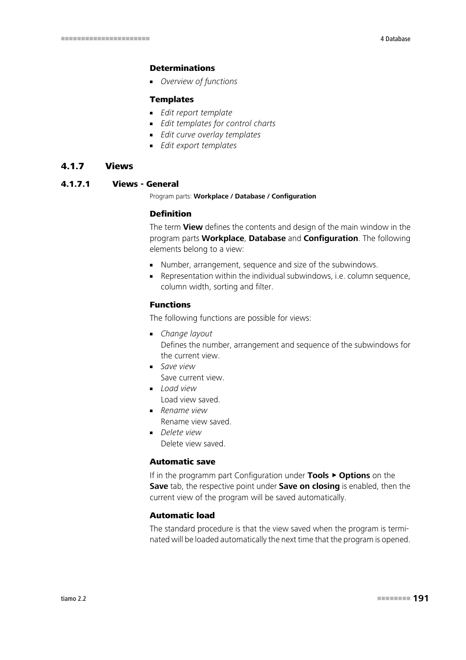 7 views, 1 views - general | Metrohm tiamo 2.2 Manual User Manual | Page 205 / 1574