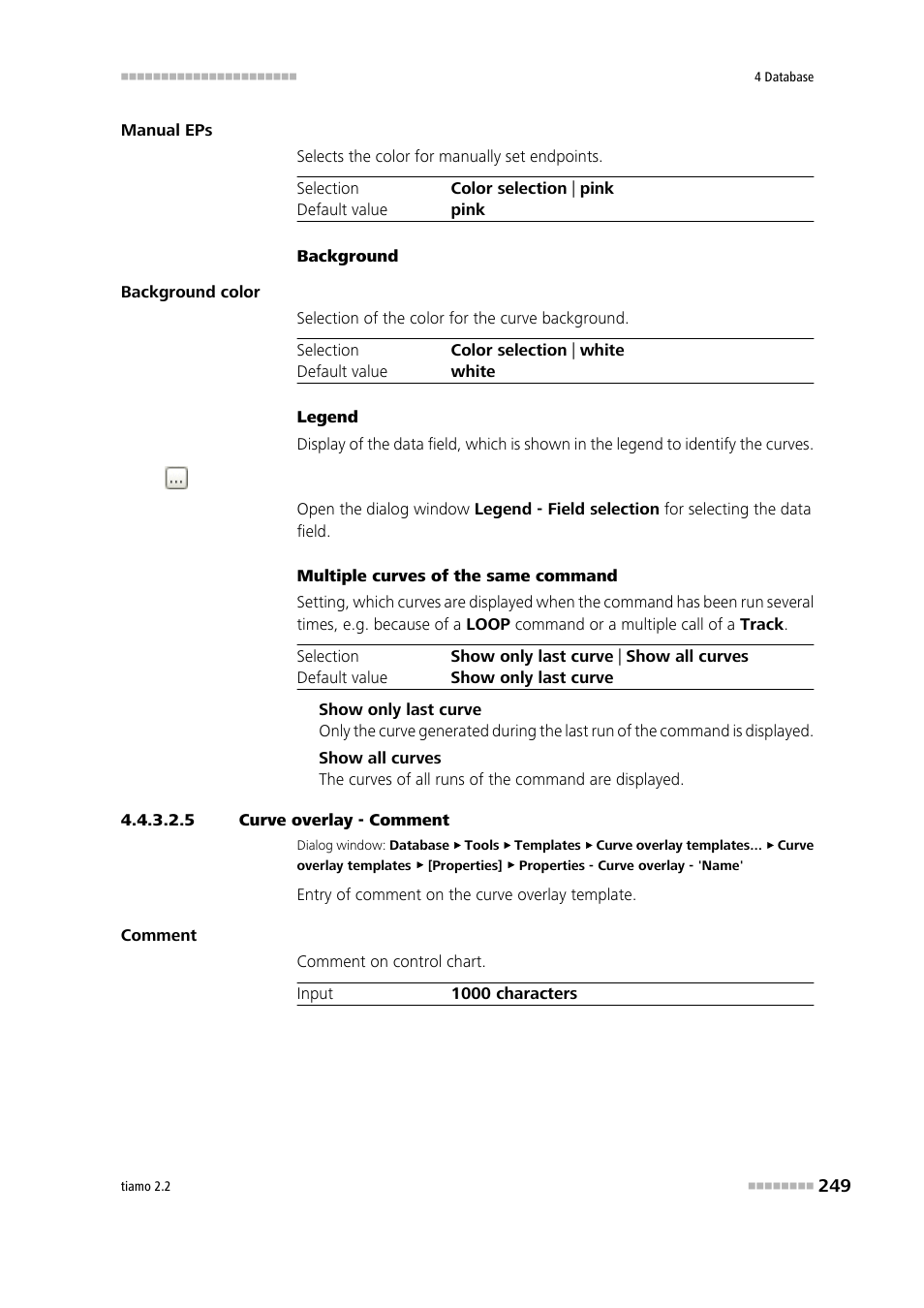 5 curve overlay - comment, Comment | Metrohm tiamo 2.2 Manual User Manual | Page 263 / 1574