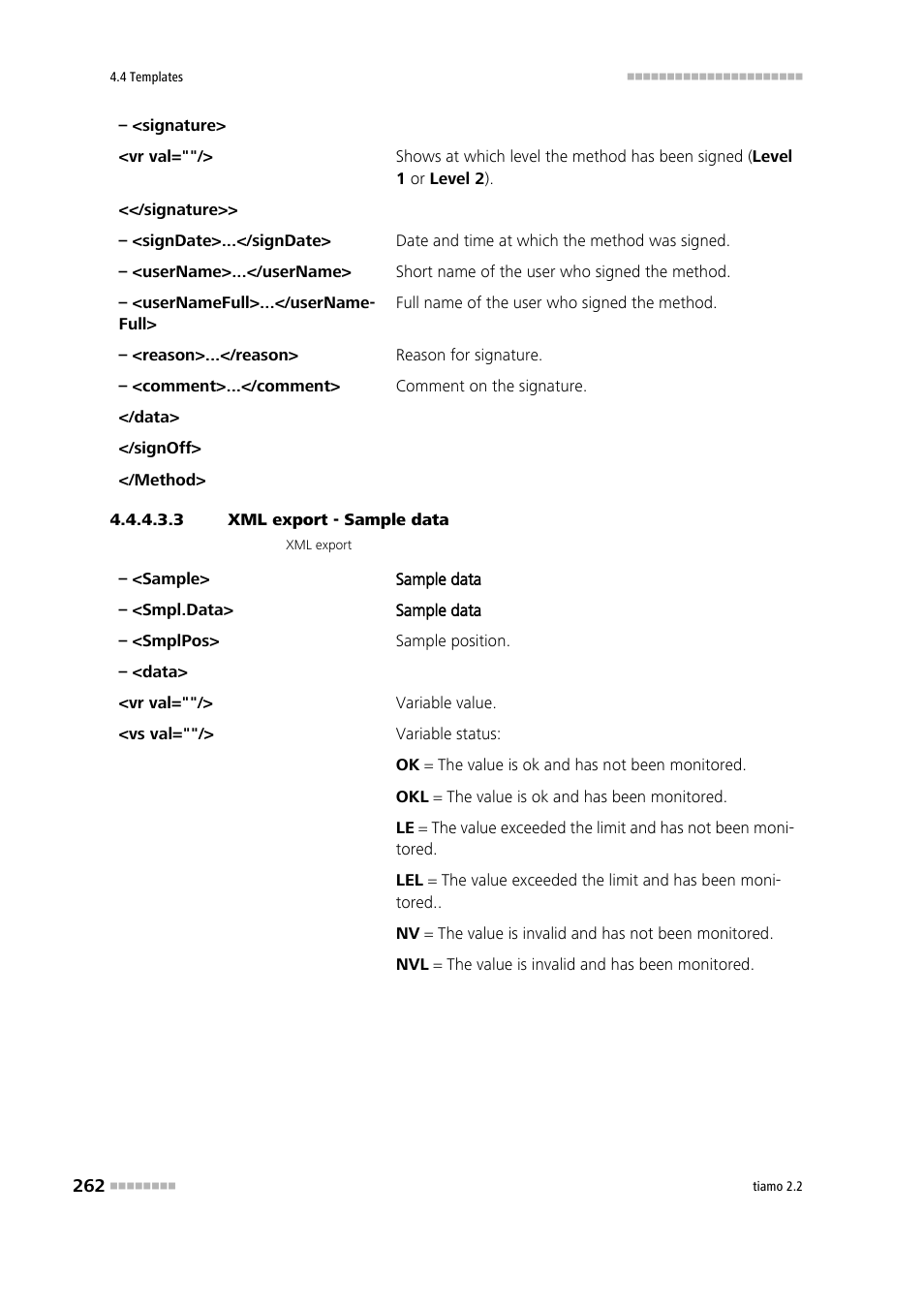 3 xml export - sample data | Metrohm tiamo 2.2 Manual User Manual | Page 276 / 1574