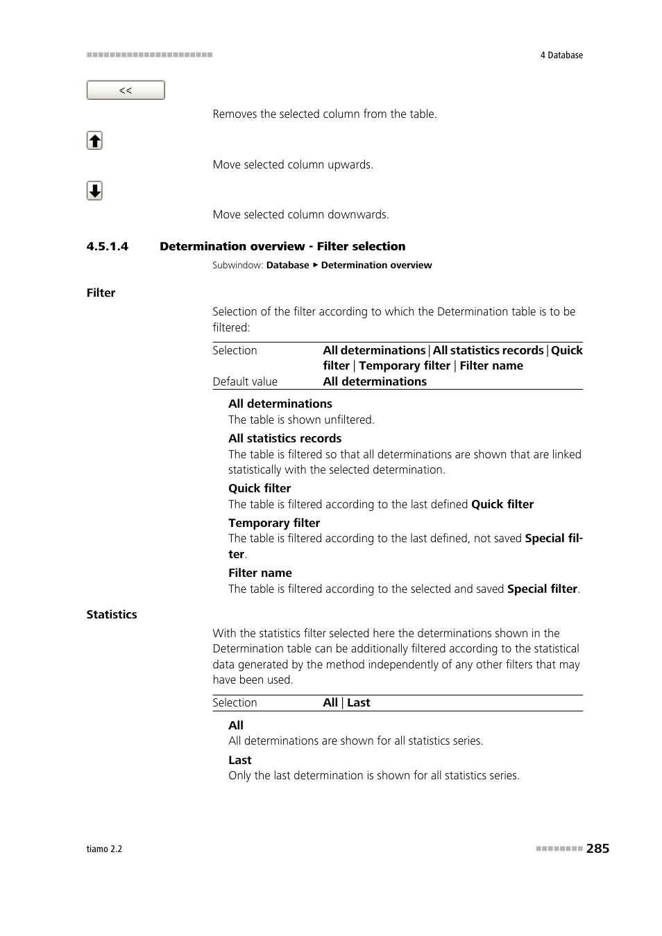 4 determination overview - filter selection | Metrohm tiamo 2.2 Manual User Manual | Page 299 / 1574