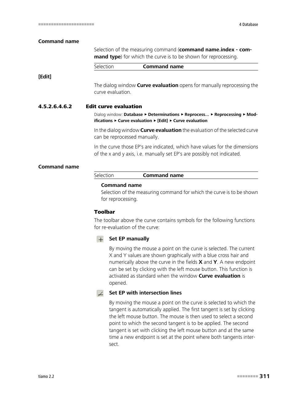 2 edit curve evaluation | Metrohm tiamo 2.2 Manual User Manual | Page 325 / 1574