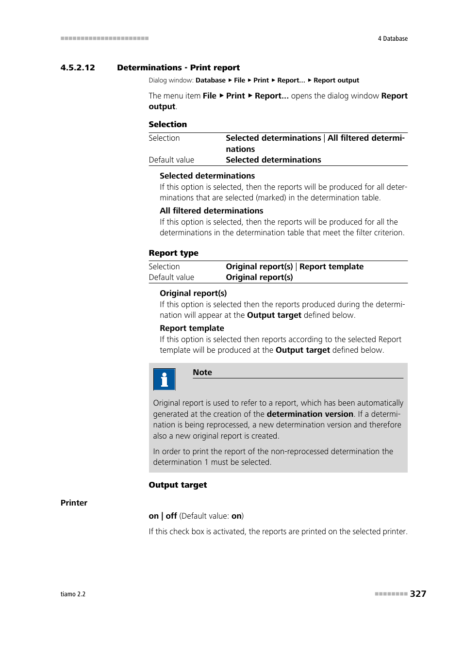 12 determinations - print report, Determinations - print report | Metrohm tiamo 2.2 Manual User Manual | Page 341 / 1574