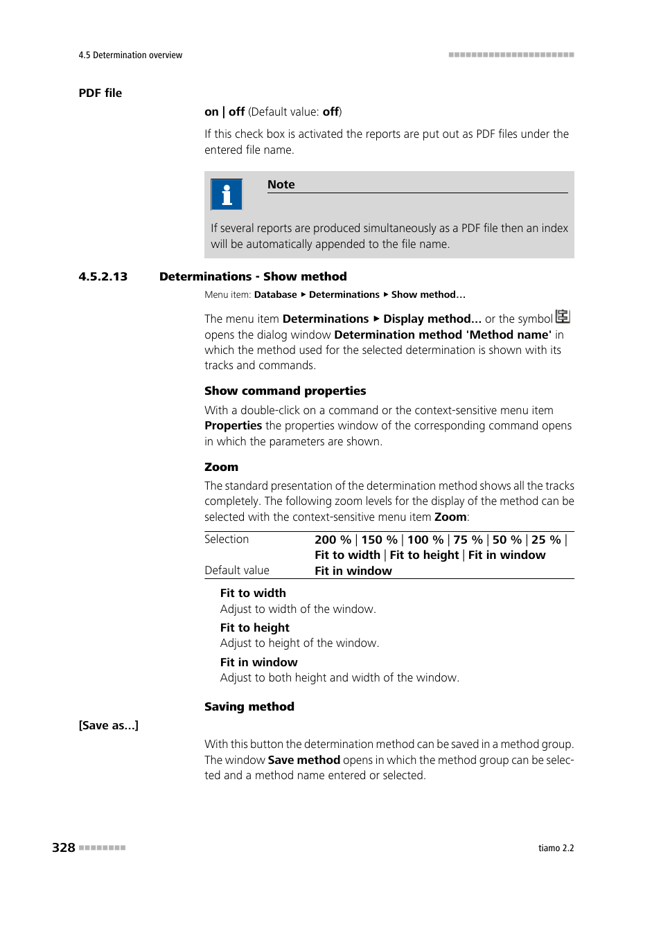 13 determinations - show method, Display determinations method | Metrohm tiamo 2.2 Manual User Manual | Page 342 / 1574