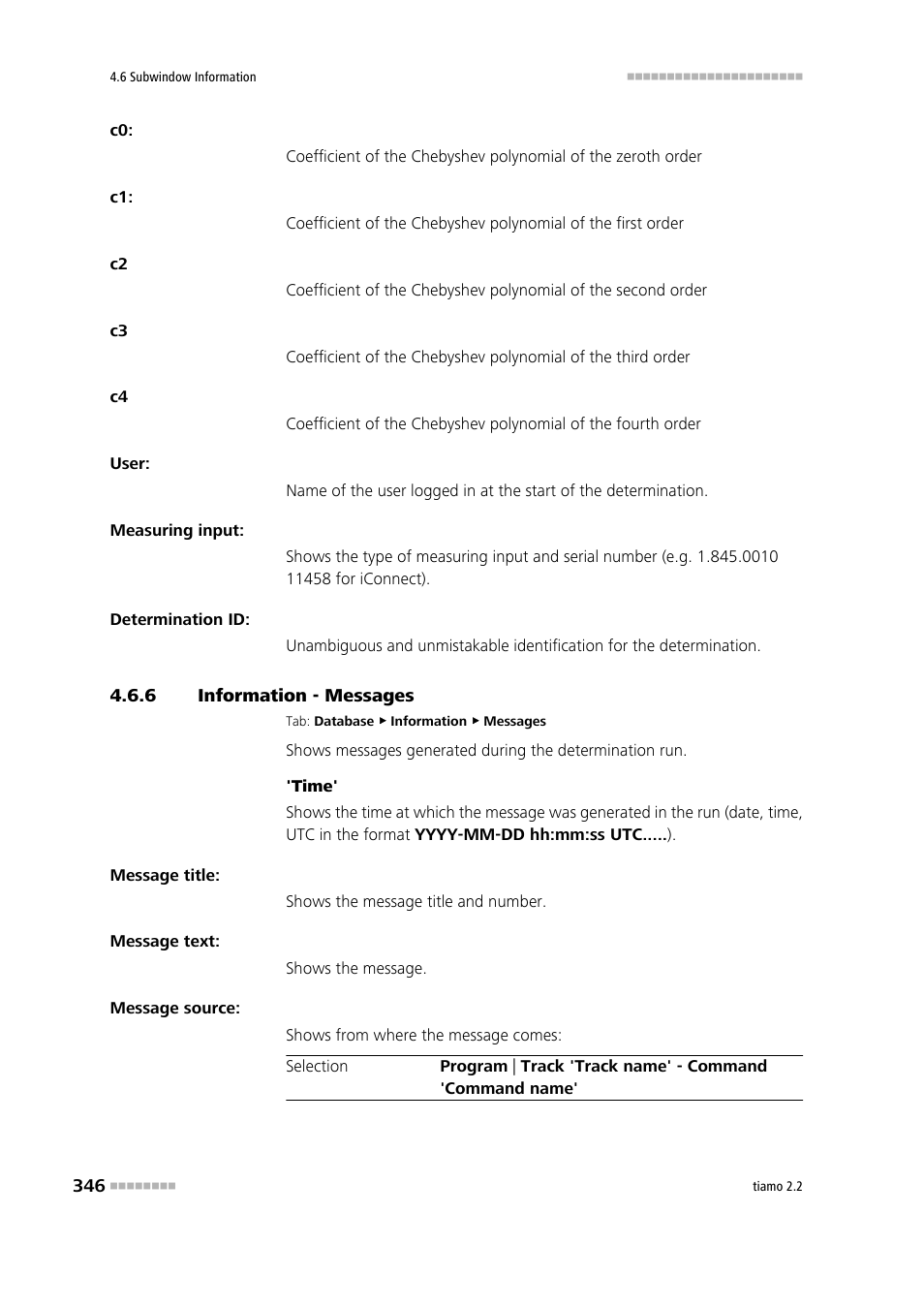 6 information - messages, Information - messages | Metrohm tiamo 2.2 Manual User Manual | Page 360 / 1574