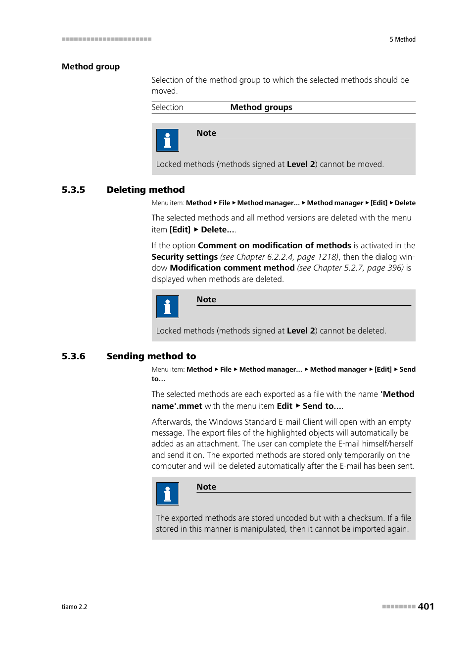 5 deleting method, 6 sending method to, Deleting method | Sending method to | Metrohm tiamo 2.2 Manual User Manual | Page 415 / 1574