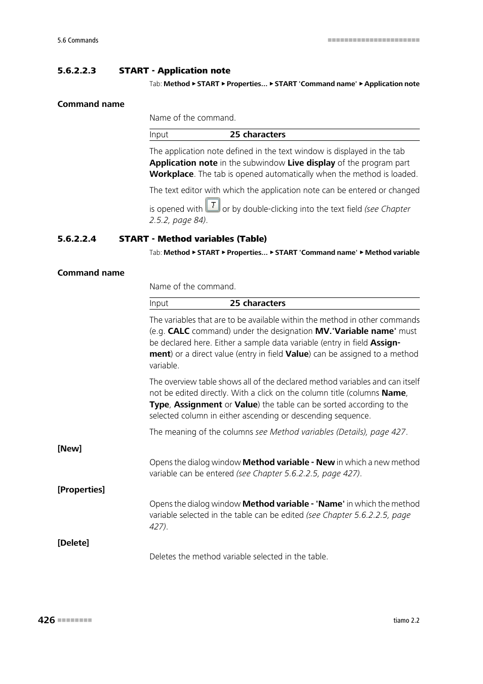 3 start - application note, 4 start - method variables (table) | Metrohm tiamo 2.2 Manual User Manual | Page 440 / 1574