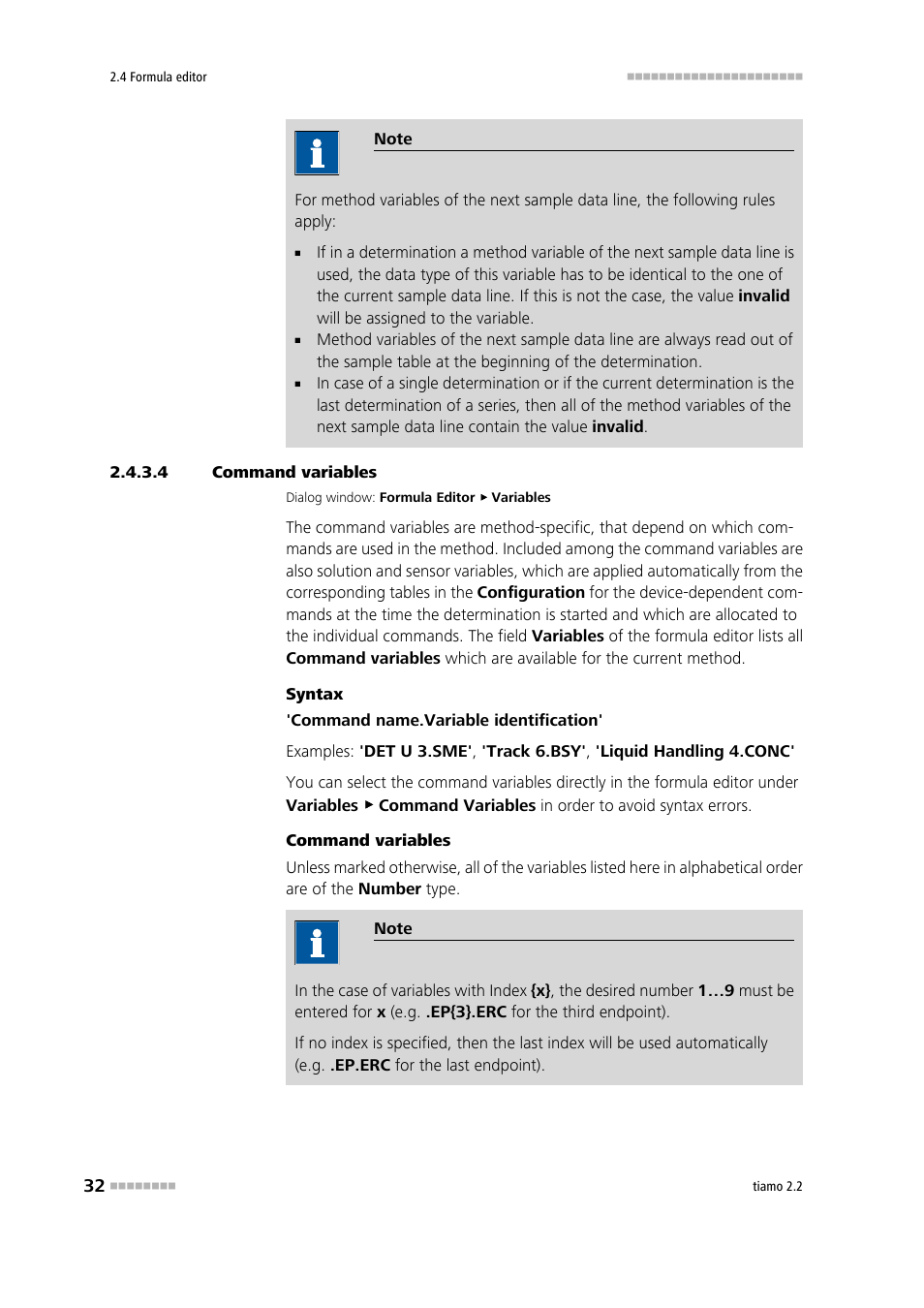 4 command variables, Command variables | Metrohm tiamo 2.2 Manual User Manual | Page 46 / 1574