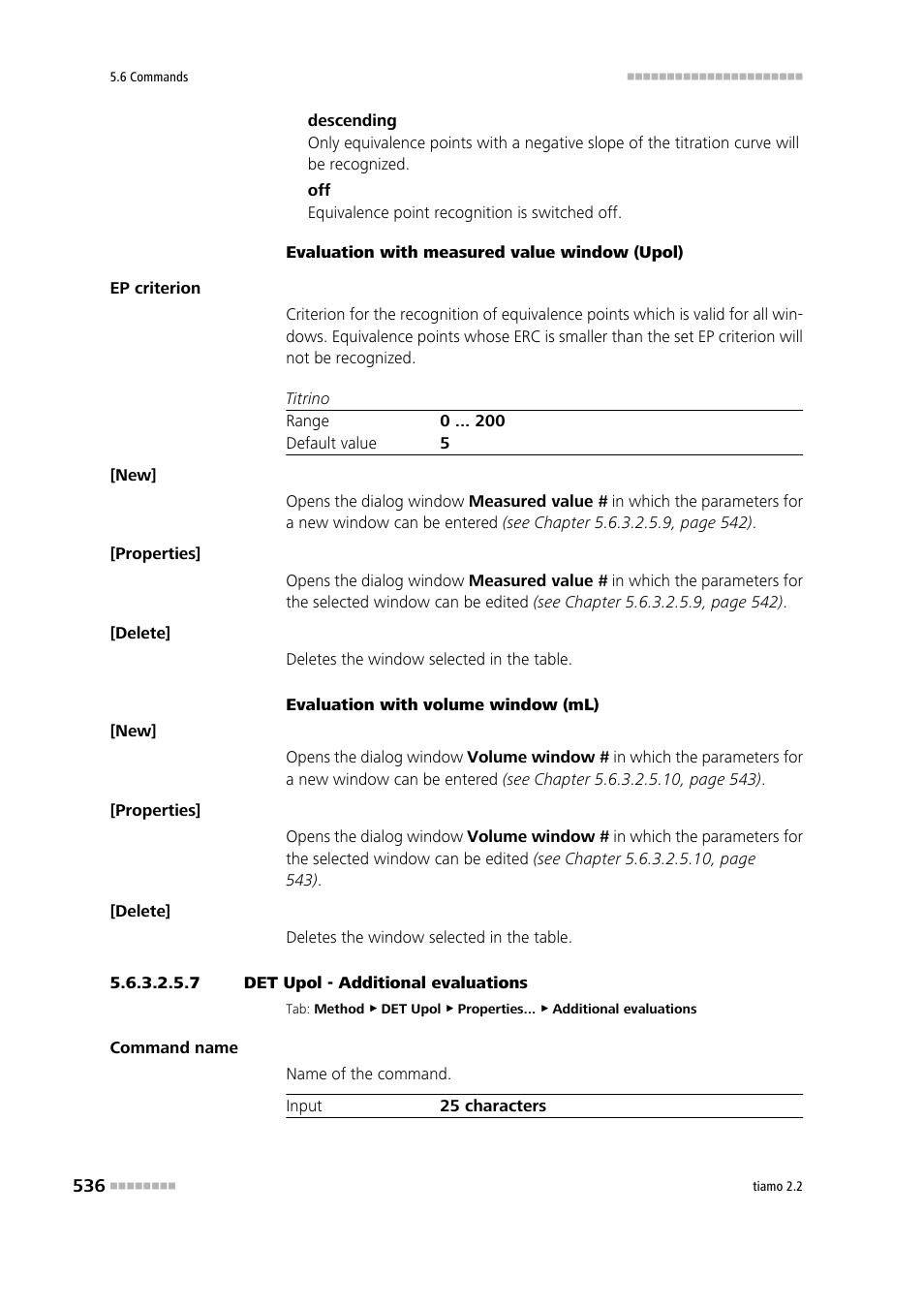 7 det upol - additional evaluations, Additional evaluations | Metrohm tiamo 2.2 Manual User Manual | Page 550 / 1574