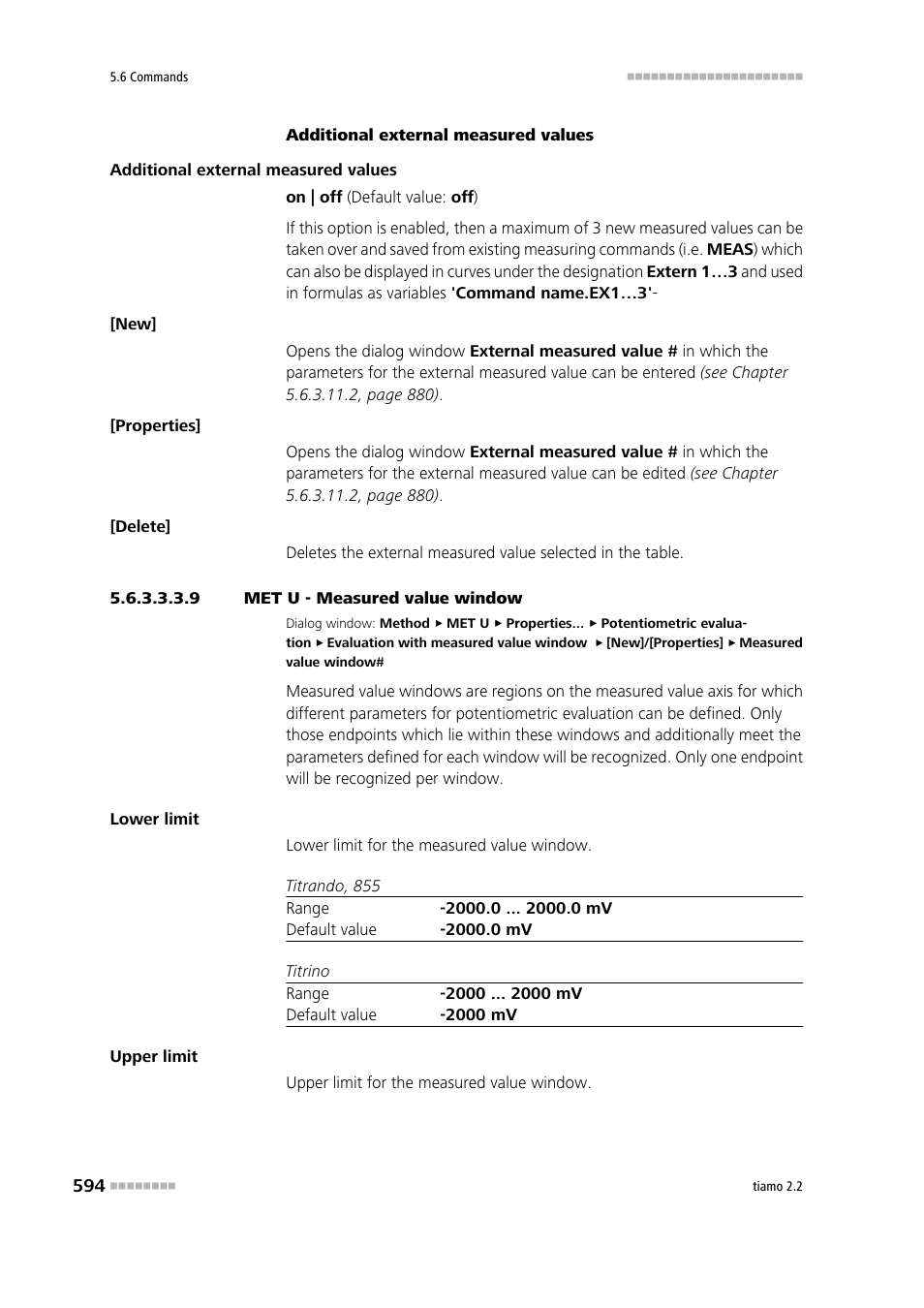 9 met u - measured value window | Metrohm tiamo 2.2 Manual User Manual | Page 608 / 1574