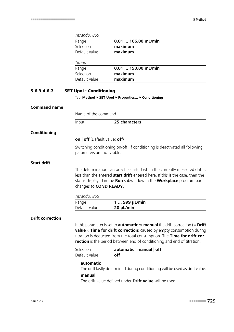 7 set upol - conditioning, Conditioning | Metrohm tiamo 2.2 Manual User Manual | Page 743 / 1574