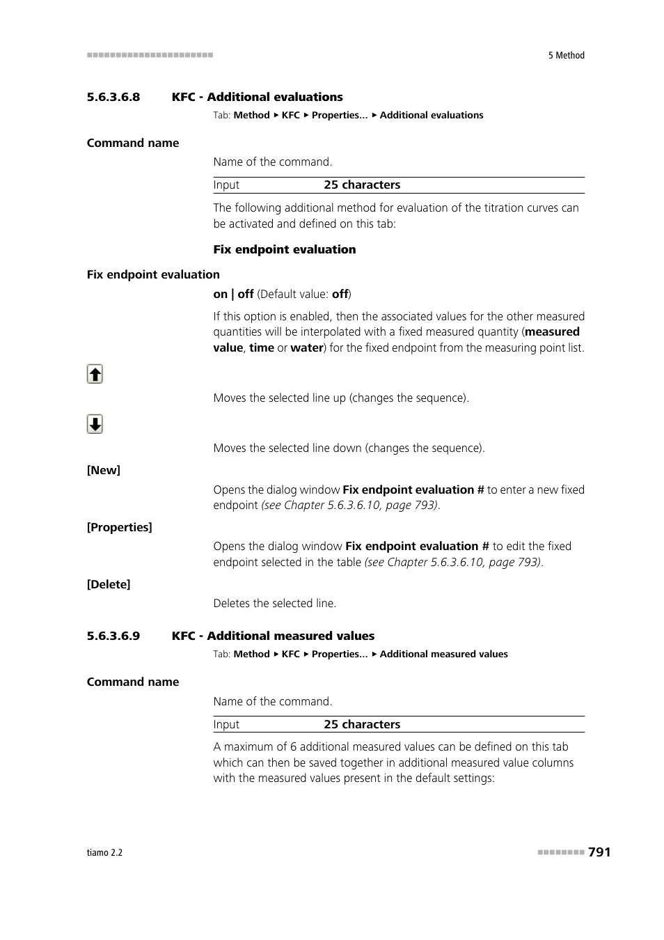 8 kfc - additional evaluations, 9 kfc - additional measured values | Metrohm tiamo 2.2 Manual User Manual | Page 805 / 1574