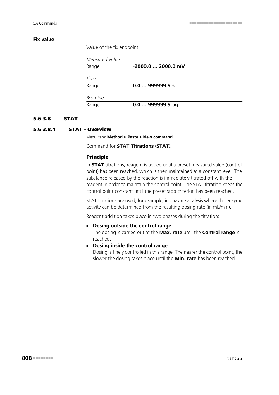 8 stat, 1 stat - overview, Stat | Metrohm tiamo 2.2 Manual User Manual | Page 822 / 1574