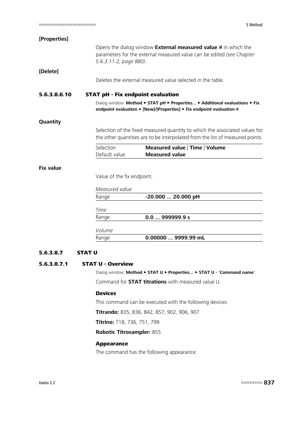 10 stat ph - fix endpoint evaluation, 7 stat u, 1 stat u - overview | Metrohm tiamo 2.2 Manual User Manual | Page 851 / 1574