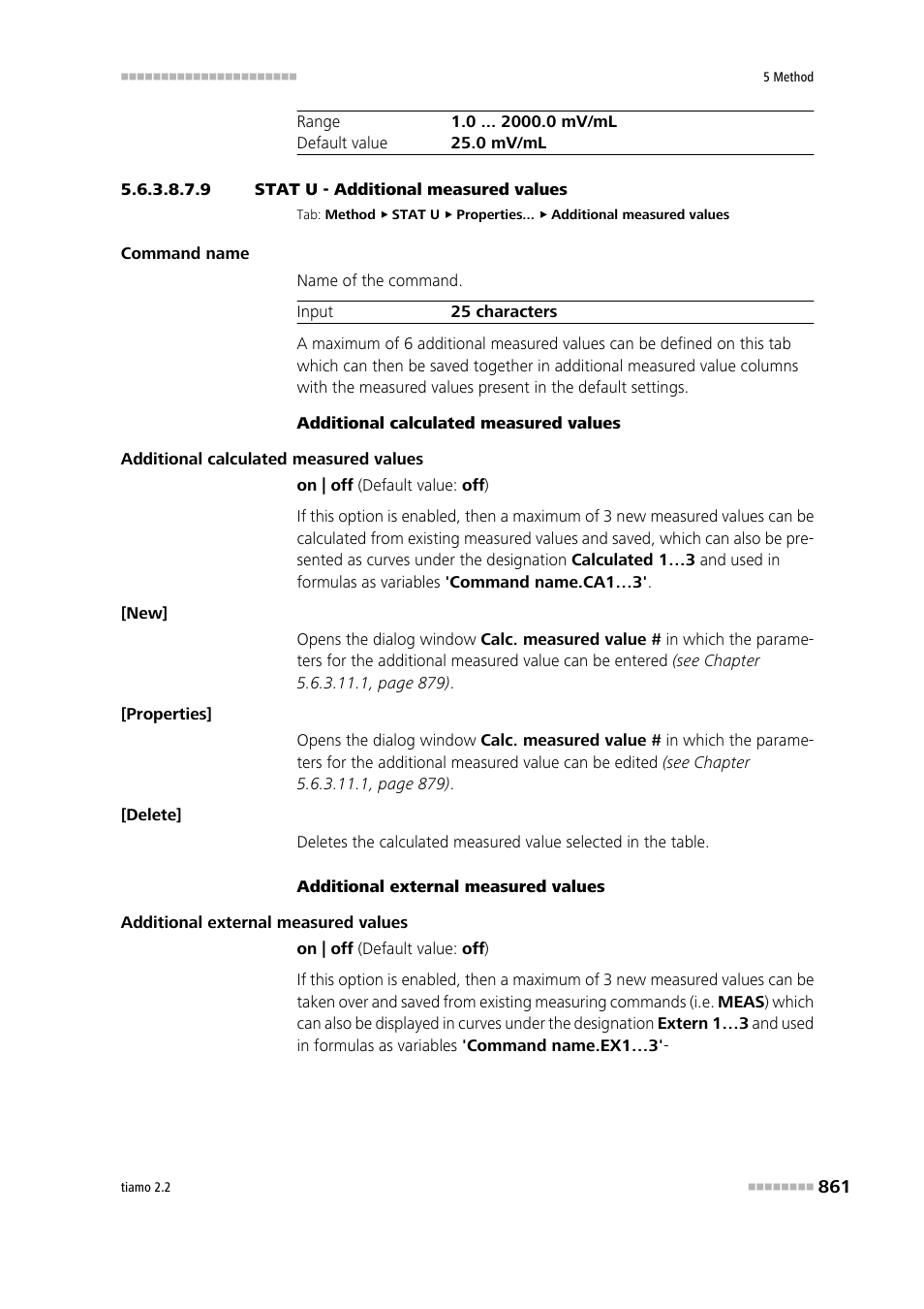 9 stat u - additional measured values, Additional measured values | Metrohm tiamo 2.2 Manual User Manual | Page 875 / 1574