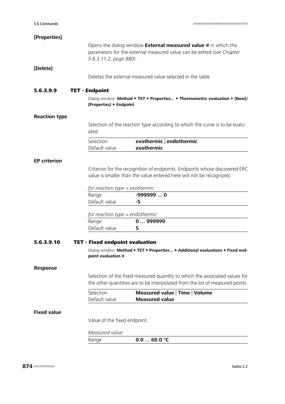 9 tet - endpoint, 10 tet - fixed endpoint evaluation | Metrohm tiamo 2.2 Manual User Manual | Page 888 / 1574