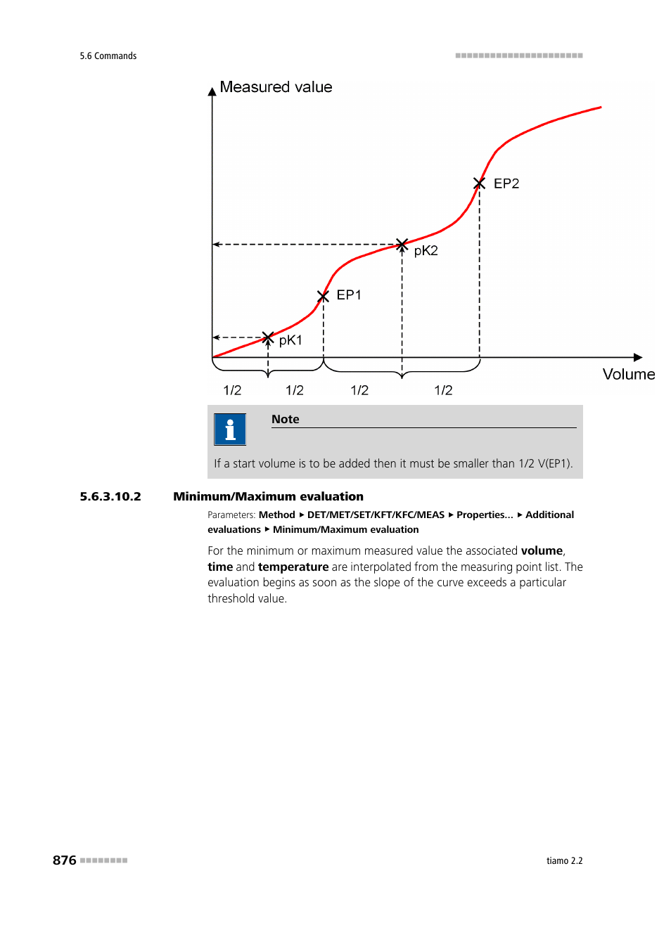 2 minimum/maximum evaluation | Metrohm tiamo 2.2 Manual User Manual | Page 890 / 1574